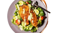 Fried Tilapia Fish Salad