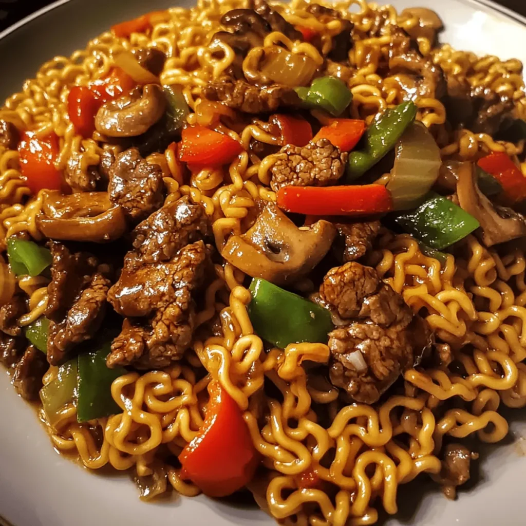 Beef Ramen Stir Fry