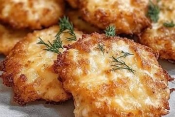 Cheesy Chicken Fritters Recipe