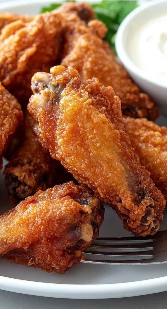 Flavorful Deep Fried Chicken Wings