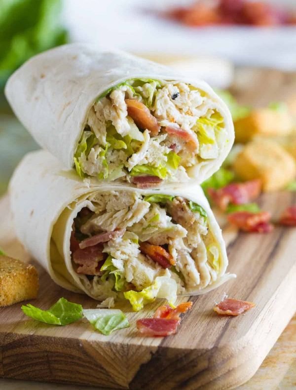 Chicken Caesar Wraps