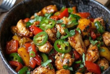 Spicy Bell Pepper Chicken Low Carb recipe