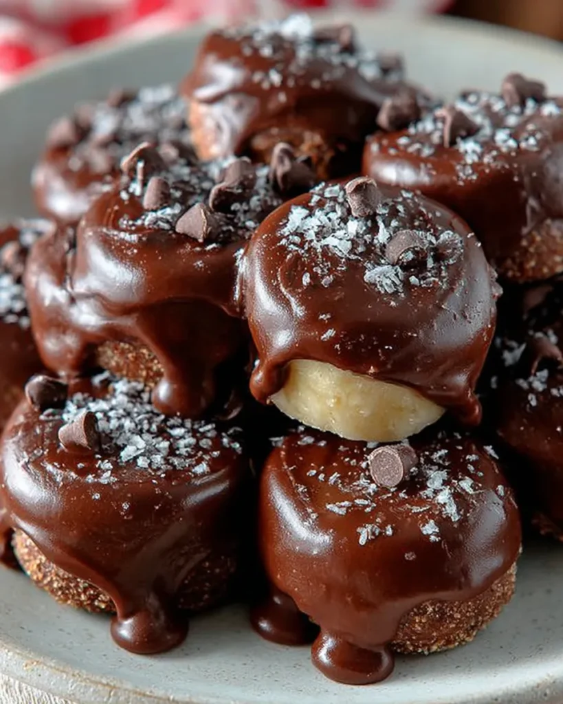 Chocolate Covered Banana Bites